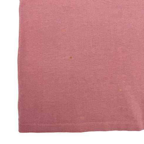 CHANEL VINTAGE COCOMARK LOGO HALF SLEEVE TOPS PINK COTTON 38 03A RTW 90292115 - PURPOSE