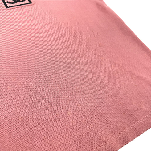 CHANEL VINTAGE COCOMARK LOGO HALF SLEEVE TOPS PINK COTTON 38 03A RTW 90292115 - PURPOSE