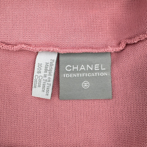 CHANEL VINTAGE COCOMARK LOGO HALF SLEEVE TOPS PINK COTTON 38 03A RTW 90292115 - PURPOSE