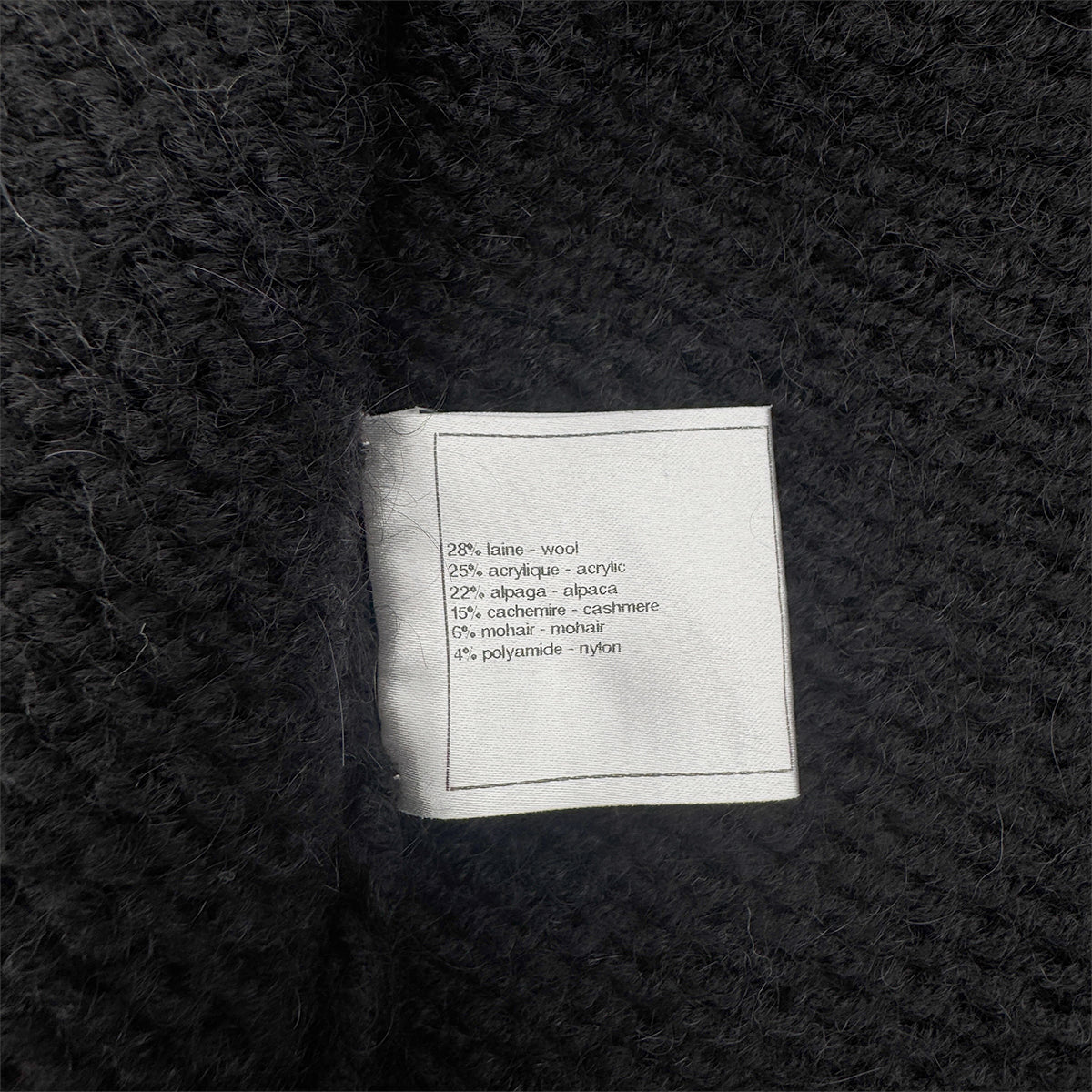 CHANEL COCO BUTTON KNIT JACKET BLACK WOOL 38 P42 RTW 90292117