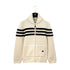 CHANEL COCOMARK ZIP KNIT JACKET WHITE BLACK LINE WOOL 36 06A RTW 90292119