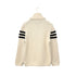 CHANEL COCOMARK ZIP KNIT JACKET WHITE BLACK LINE WOOL 36 06A RTW 90292119