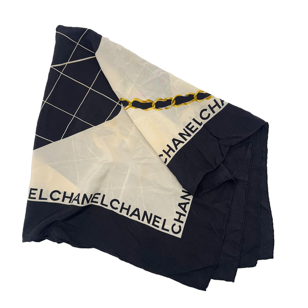 CHANEL VINTAGE SCARF MATELASSE CHAIN BAG PATTERN MULTICOLOR SILK 90292120 - PURPOSE