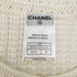 CHANEL KNIT TOPS BEEDS COCO BUTTON RHINESTONE WHITE RAYON COTTON 38 02P RTW 90292125