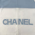 CHANEL SLEEVELESS TOPS LOGO WHITE BLUE COTTON 44 00S RTW 90292443