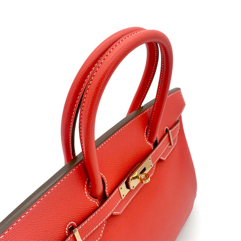 HERMES CANDY BIRKIN 30 ROSE JAIPUR GOLD VEAU EPSOM HAND BAG □P GHW 90292485 - PURPOSE