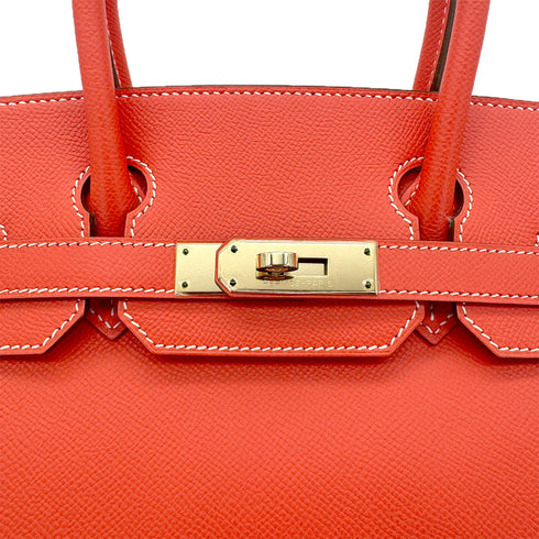 HERMES CANDY BIRKIN 30 ROSE JAIPUR GOLD VEAU EPSOM HAND BAG □P GHW 90292485 - PURPOSE