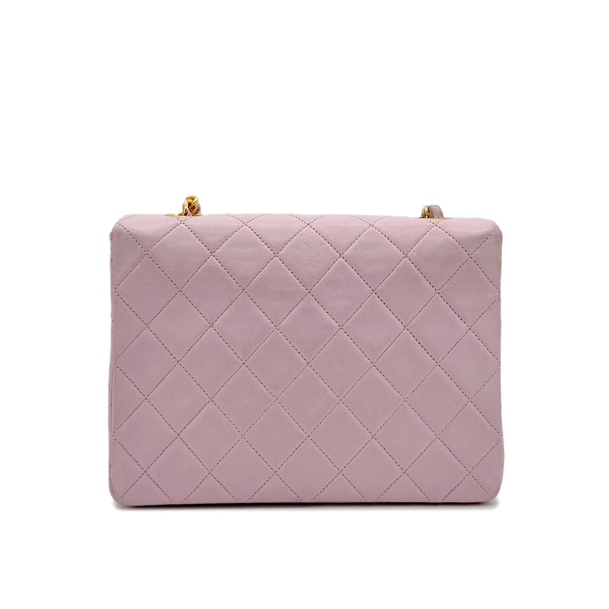 CHANEL VINTAGE MINI MATELASSE 20 CHAIN SHOULDER BAG PINK LAMB SKIN 90292487