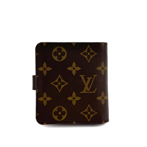 LOUIS VUITTON MONOGRAM COMPACT ZIP WALLET BROWN M61667 90292494 - PURPOSE