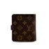 LOUIS VUITTON MONOGRAM COMPACT ZIP WALLET BROWN M61667 90292494 - PURPOSE
