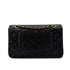 CHANEL VINTAGE CLASSIC FLAP MEDIUM CHAIN SHOULDER BAG BLACK LAMB SKIN 90292734 - PURPOSE