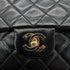 CHANEL VINTAGE CLASSIC FLAP MEDIUM CHAIN SHOULDER BAG BLACK LAMB SKIN 90292734 - PURPOSE