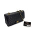 CHANEL VINTAGE CLASSIC FLAP MEDIUM CHAIN SHOULDER BAG BLACK LAMB SKIN 90292734 - PURPOSE