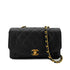 CHANEL VINTAGE DIANA SMALL CHAIN SHOULDER BAG BLACK CAVIAR SKIN 90292737 - PURPOSE