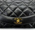 CHANEL VINTAGE DIANA SMALL CHAIN SHOULDER BAG BLACK LAMB SKIN 90292738 - PURPOSE