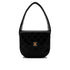 CHANEL VINTAGE MATELASSE HAND SHOULDER BAG ROUND BLACK LAMB SKIN 90292739