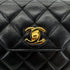 CHANEL VINTAGE MATELASSE OCTAGON CHAIN SHOULDER BAG BLACK LAMB SKIN 90292740 - PURPOSE