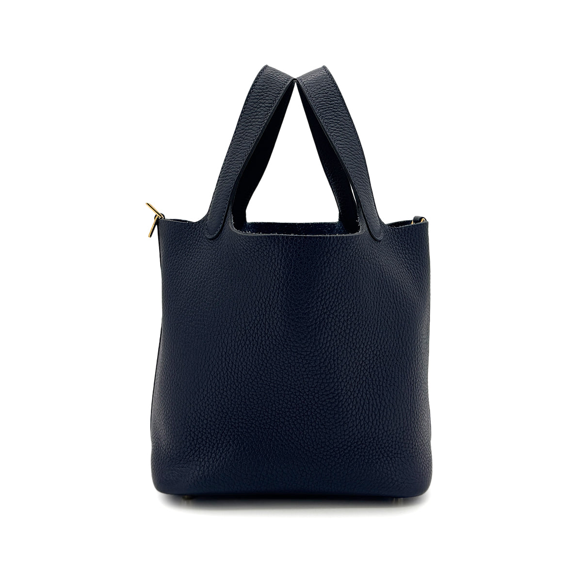 HERMES PICOTIN LOCK PM BLUE NUIT TAURILLON CLEMENCE HAND BAG D 90292746