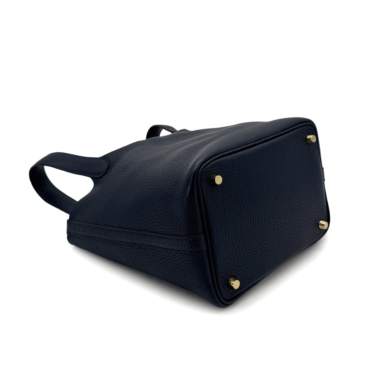 HERMES PICOTIN LOCK PM BLUE NUIT TAURILLON CLEMENCE HAND BAG D 90292746