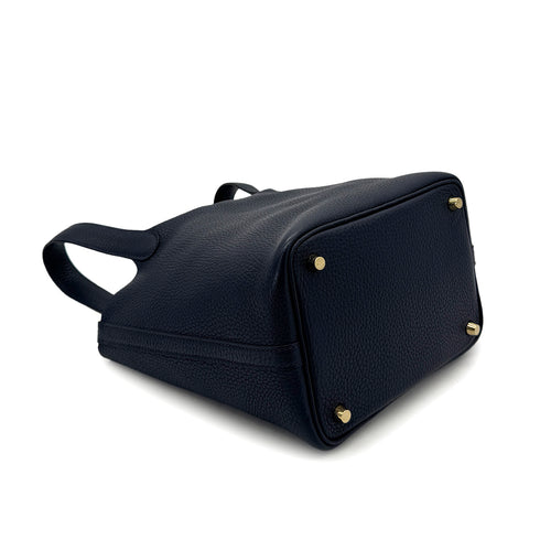 HERMES PICOTIN LOCK PM BLUE NUIT TAURILLON CLEMENCE HAND BAG D 90292746 - PURPOSE