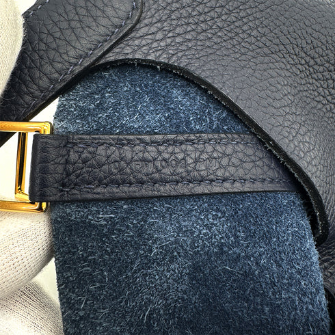 HERMES PICOTIN LOCK PM BLUE NUIT TAURILLON CLEMENCE HAND BAG D 90292746 - PURPOSE