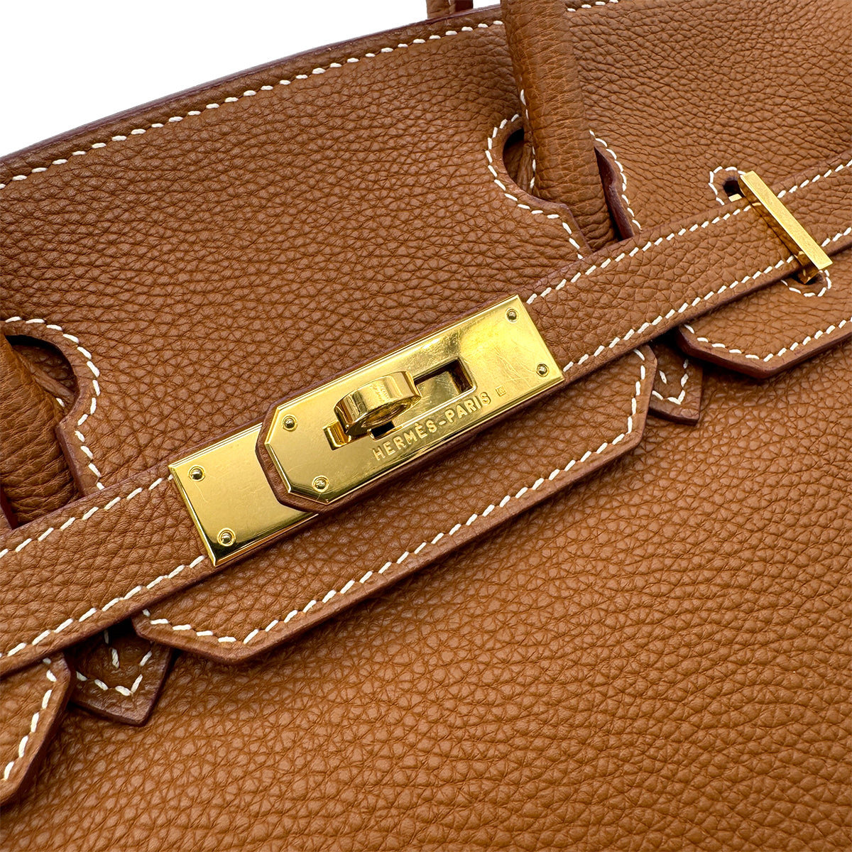 HERMES BIRKIN 30 GOLD TOGO HAND BAG □F GHW 90292779