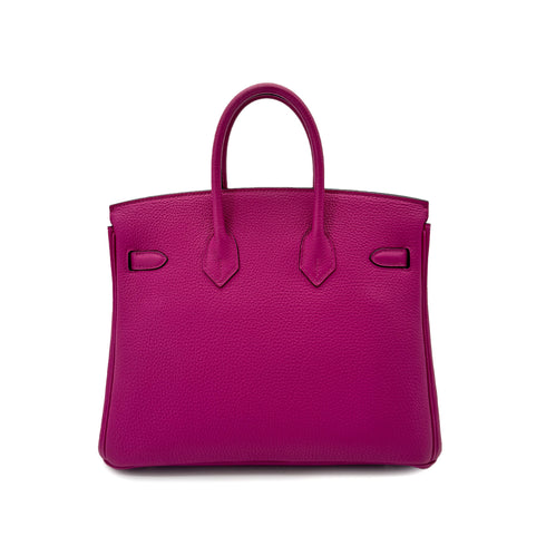 HERMES BIRKIN 25 ROSE PURPLE TOGO HAND BAG C SHW 90292780 - PURPOSE