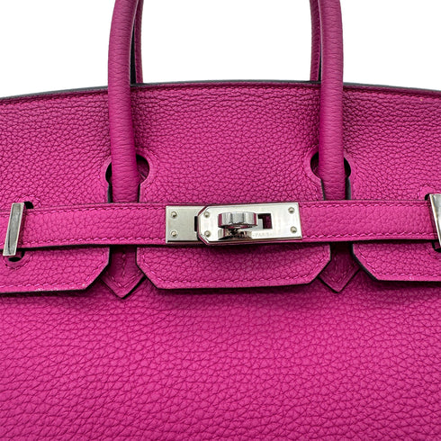 HERMES BIRKIN 25 ROSE PURPLE TOGO HAND BAG C SHW 90292780 - PURPOSE