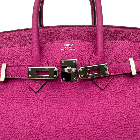 HERMES BIRKIN 25 ROSE PURPLE TOGO HAND BAG C SHW 90292780 - PURPOSE
