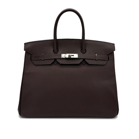 HERMES BIRKIN 35 EBENE VEAU EPSOM HAND BAG □J SHW 90292781 - PURPOSE