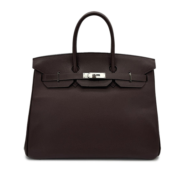 HERMES BIRKIN 35 EBENE VEAU EPSOM HAND BAG □J SHW 90292781 - PURPOSE