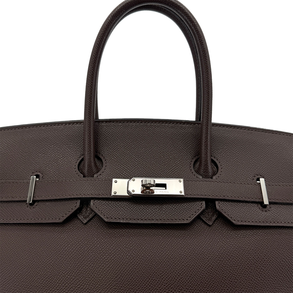 HERMES BIRKIN 35 EBENE VEAU EPSOM HAND BAG □J SHW 90292781