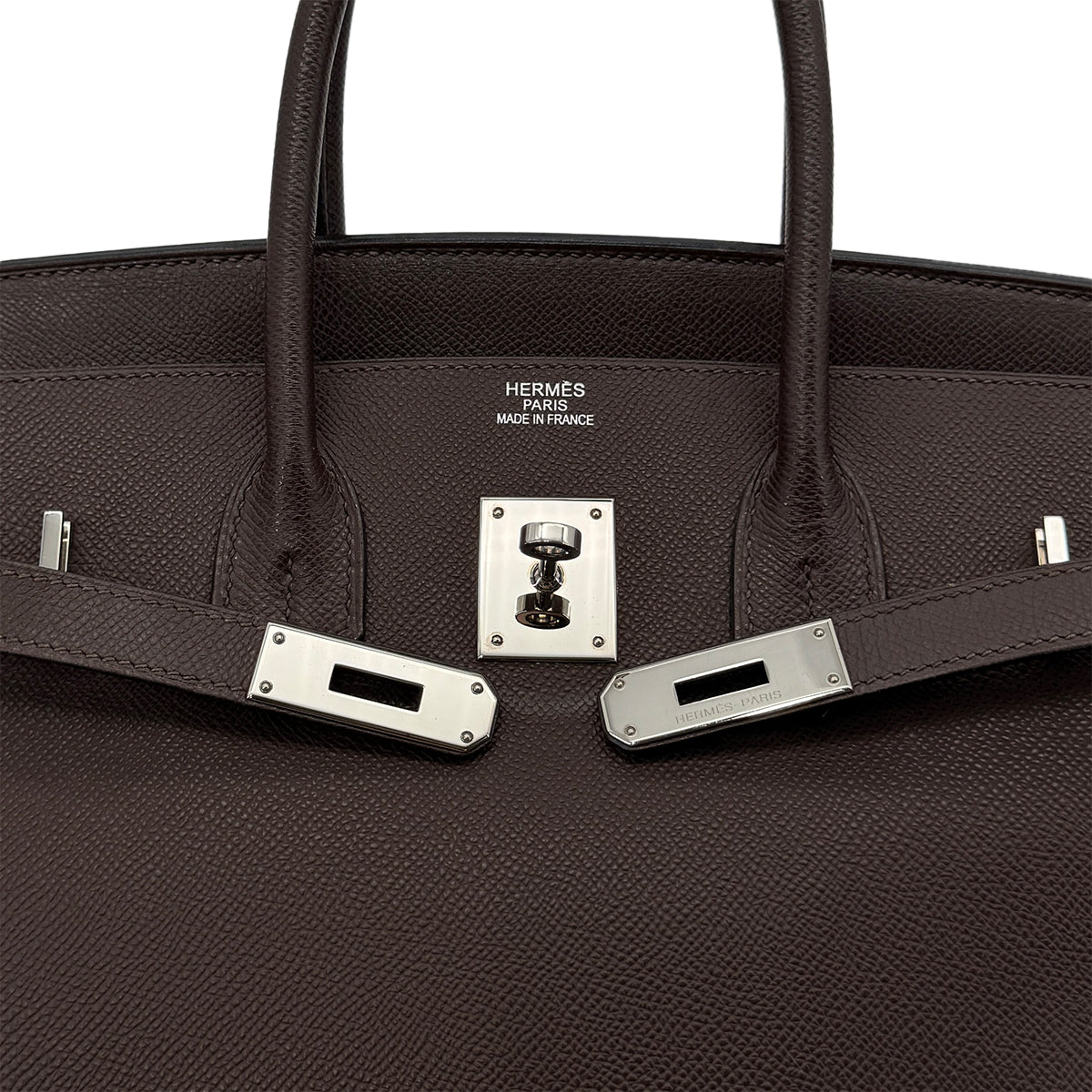 HERMES BIRKIN 35 EBENE VEAU EPSOM HAND BAG □J SHW 90292781