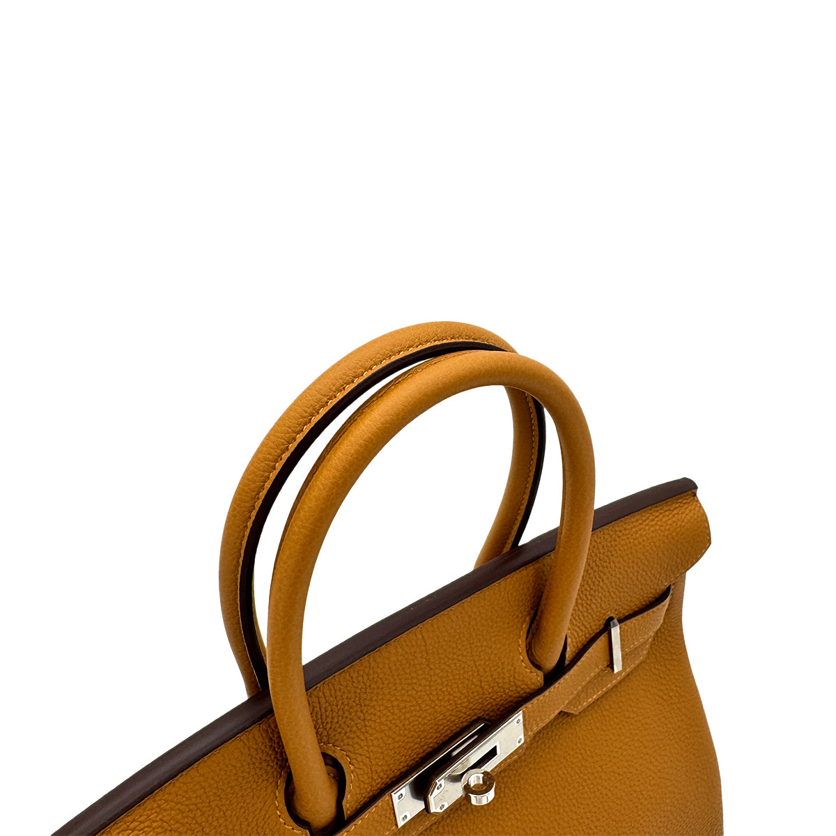 HERMES BIRKIN 30 VERSO CARAMEL LIME TOGO HAND BAG Y SHW 90292783