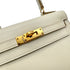 HERMES MINI KELLY 20 IVORY BOXCALF HAND SHOULDER BAG □B GHW 90292784 - PURPOSE