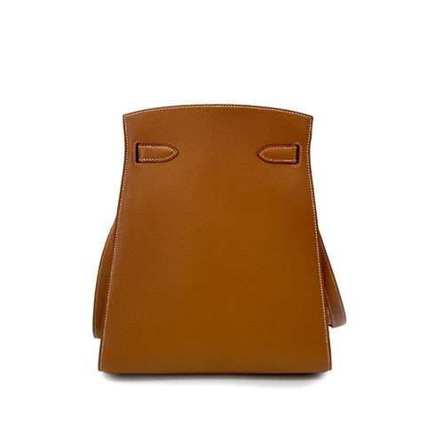 HERMES KELLY SPORTS GOLD COUCHEVEL SHOULDER BAG 〇Y GHW 90292786 - PURPOSE