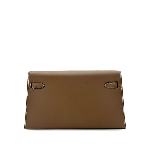 HERMES KELLY ELAN ETOUPE VEAU MADAME CLUTCH SHOULDER BAG B GHW 90292788 - PURPOSE