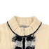 CHANEL TWEED CARDIGAN IVORY BLACK CASHMERE 38 05A RTW 90292789