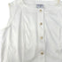 CHANEL VINTAGE SLEEVELESS TOPS WHITE COTTON 42 RTW 90292793