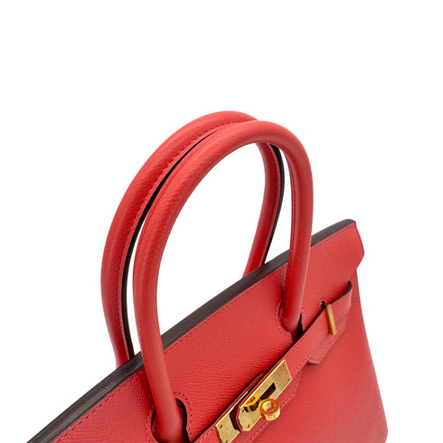 HERMES BIRKIN 30 ROSE JAIPUR EPSOM HAND BAG X GHW 90292801 - PURPOSE