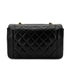 CHANEL VINTAGE DIANA MEDIUM CHAIN SHOULDER BAG BLACK LAMB SKIN 90292808 - PURPOSE