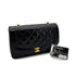 CHANEL VINTAGE DIANA MEDIUM CHAIN SHOULDER BAG BLACK LAMB SKIN 90292808 - PURPOSE