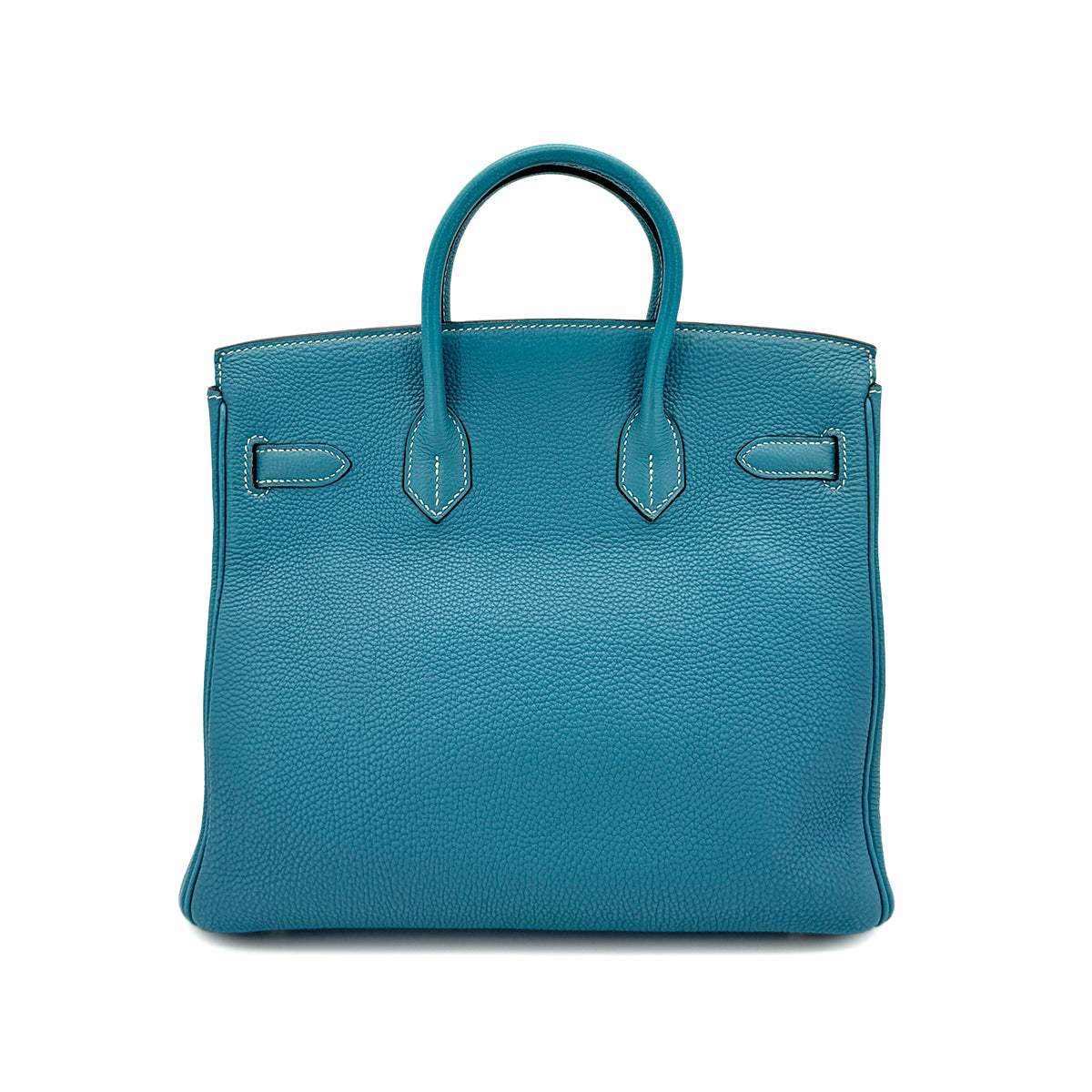 HERMES HAUT A COURROIES 28 BLUE JEAN TOGO HAND BAG ▢I SHW 90292815