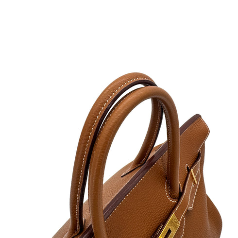 HERMES BIRKIN 35 GOLD TOGO HAND BAG □J GHW 90292816 - PURPOSE