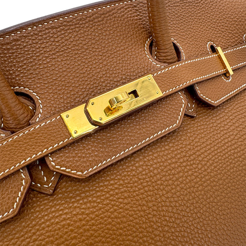 HERMES BIRKIN 35 GOLD TOGO HAND BAG □J GHW 90292816 - PURPOSE