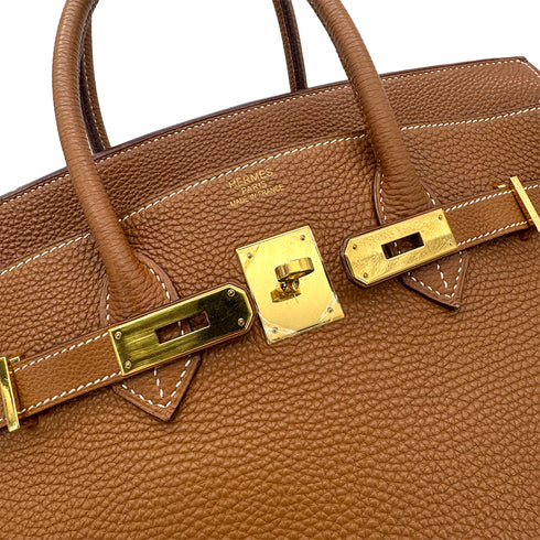 HERMES BIRKIN 35 GOLD TOGO HAND BAG □J GHW 90292816 - PURPOSE