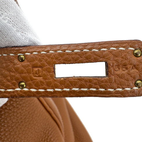 HERMES BIRKIN 35 GOLD TOGO HAND BAG □J GHW 90292816 - PURPOSE