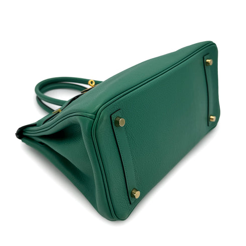 HERMES BIRKIN 30 VERT VERTIGO EVERCOLOR HAND BAG C GOLD HARDWARE 90292866 - PURPOSE