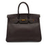 HERMES BIRKIN 35 CHOCOLAT COURCHEVEL HAND BAG □C GHW 90292879 - PURPOSE