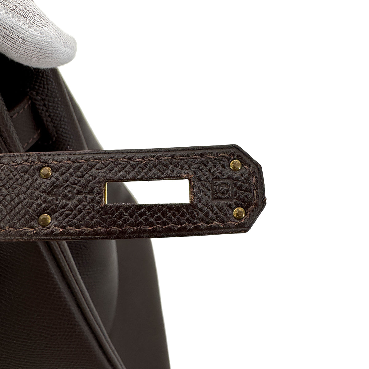 HERMES BIRKIN 35 CHOCOLAT COURCHEVEL HAND BAG □C GHW 90292879